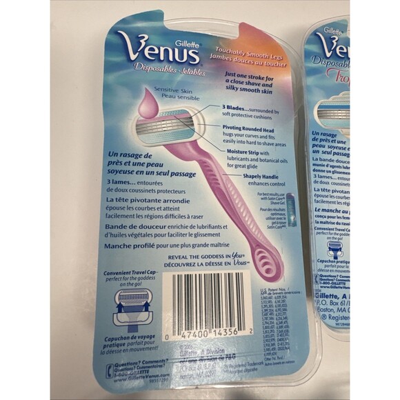Gillette Venus Disposables LOT OF 18 - 6 Packs Tropical Smooth Legs Fresh Scent - Picture 10 of 14